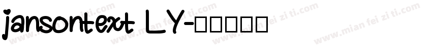 jansontext LY字体转换